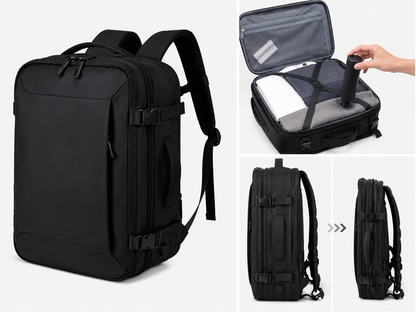 Cabin Size Travel Backpack 45x36x20 With Vacuum Storage